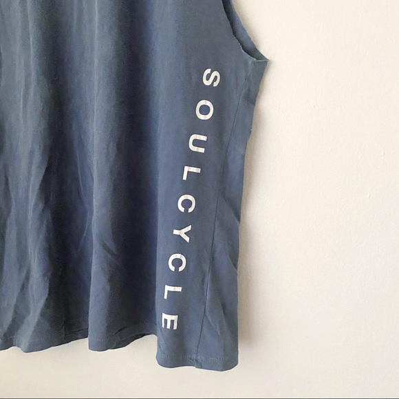 Soulcycle • Graphic Print Muscle Tank in Steel Blue - Picture 6 of 7